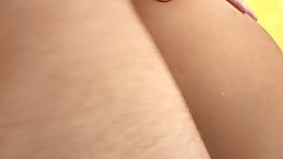 Ebony hottie with a big round ass gets fucked by huge white cock
